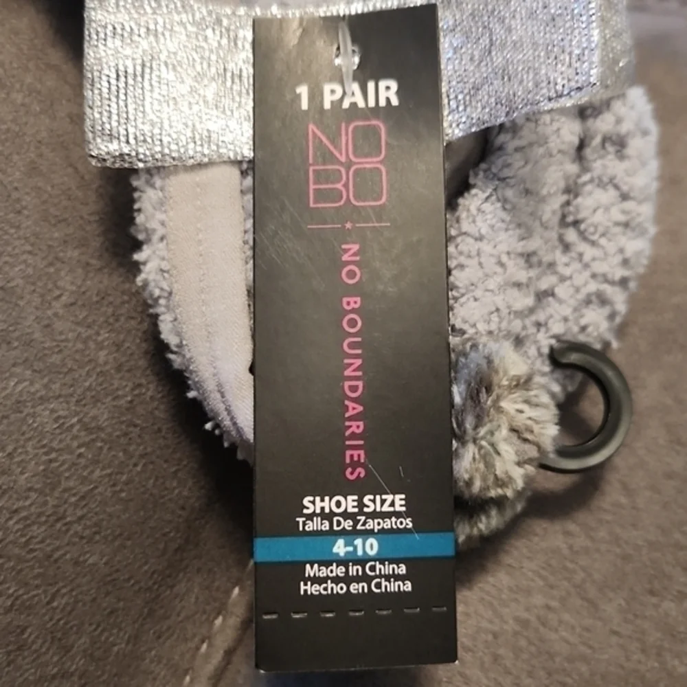 [No Boundaries] Grey Tactel Ballerina Socks